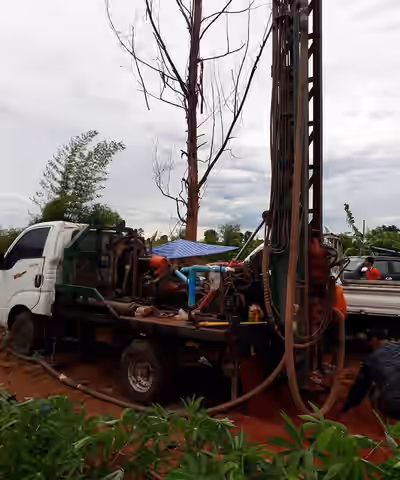 ผลงานเจาะน้ำบาดาล ขุดบ่อบาดาล Slide 1