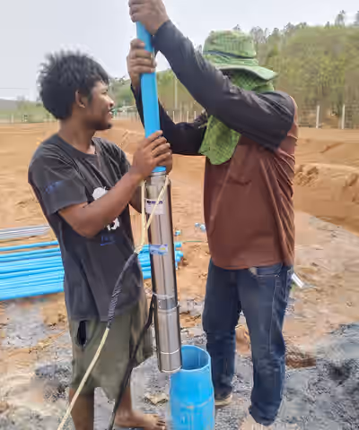 ผลงานเจาะน้ำบาดาล ขุดบ่อบาดาล Slide 15